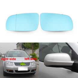 For Volkswagen VW Bora 2001 2002 2003 2004-2008 Replacement Car Side Mirrors Lenses Rearview Mirror Blue Glass Lens Heated