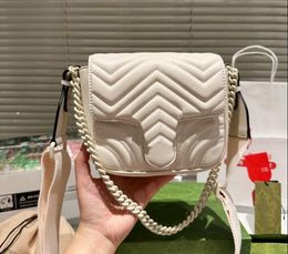 Designer shoulder bag luxury marmont handbags letter womens camera bags mini crossbody purses fashion zig zag clutch