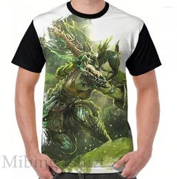 Men's T Shirts Funny Print Men Shirt Women Tops Tee Guild Wars 2 - Druid Graphic T-Shirt O-neck Short Sleeve Casual Tshirts