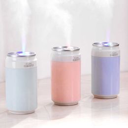 Humidifiers Air humidifier can shape ultrasonic aromatherapy essential oil diffuser atomizer aromatherapy machine car home mini humidifier