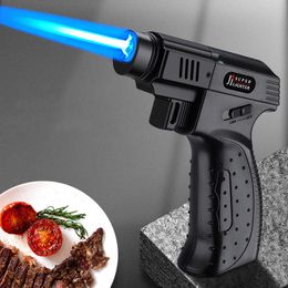 Windproof BBQ Kitchen Cooking Jet Torch Turbo Lighter Large Capacity Airbrush Jewellery Metal Welding Gift No Gas 7H2P