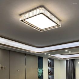 Ceiling Lights Modern Minimalist Round/Square Crystal Led Lamp Lustre Bedroom Living Dining Room Indoor Lighting Decor