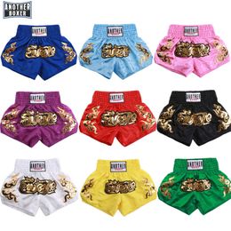 Men's Shorts Mma Thai Children Short Boxing Kids Trousers Muay Thai Women Man mma Girl Kickboxing Boxer Shorts Fight Grappling Trunks 230707