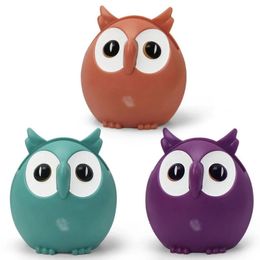 Novelty Items 1pcs Creative Plastic Cute Owl Music Box Household Decor Ornaments Phone Glasses Card Storage Rack Kid Xmas Birthday Gift Random 230707