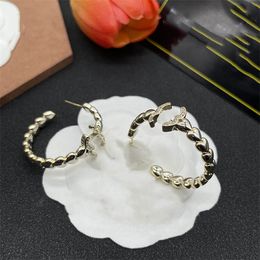 New Spring/Summer Luxury Letter C Earring Designer CCity tassels Stud Earing Women party hoop Gold Earrings Woman Accessories 7656