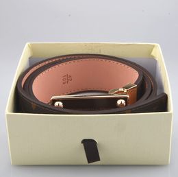 designer belt for men and women belt 3.8cm width belt brand rectangle L buckle V luxury classic plaid fashion woman belts designer men with belt box