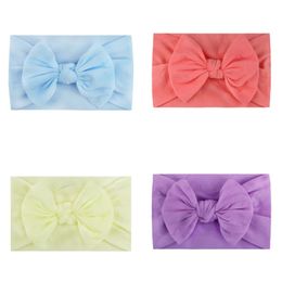 Baby hair band birthday girl baby soft and comfortable nylon material butterfly knot hair band 32 Colour childrens adornment princess hair accessories ins sd052 E23