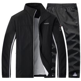 Men's Tracksuits Athletics Two-piece Track And Field Jacket Pants Set Casual Sports Jogging Gym Sportswear Training Clothes