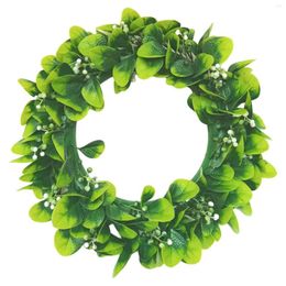 Decorative Flowers 45cm Front Door Wreath Garland Greenery Backdrop Hanging For Spring Festival Party Indoor Outdoor Decoration