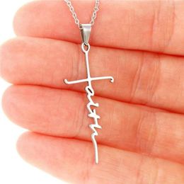 Pendant Necklaces 2 Pieces Women Men Portable Crossed Necklace Girls Wedding Banquet Stainless Steel Unisex Jewelry