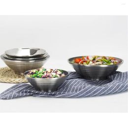 Bowls Chinese Japanese Noodle Rice Dishes 18cm 20cm 22cm Stainless Steel