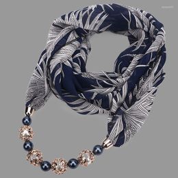 Pendant Necklaces Women Luxury Quality Jewelry Scarf Chiffon Necklace fashion Ethnic Style Soft Multiple Styles Women's Accessories