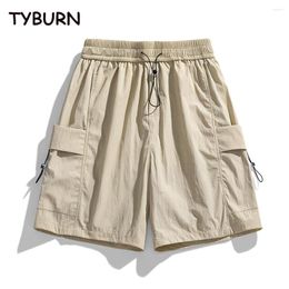 Men's Shorts TYBURN Street Work Summer American Retro Sports Relaxed Casual Outwear Straight Cropped Pants