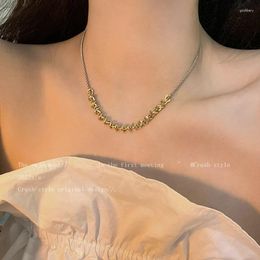 Choker Trendy Neck Chain With Gold Colour Wire For Women Exquisite Simple Metal Decorations Punk Style Jewelry