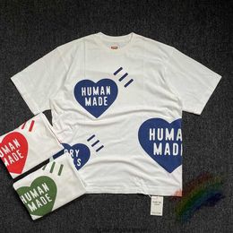 2023ss Human Made T Shirt Men Women 1 High Quality Heart Print Oversized Hip-Hop Top Tees 0304