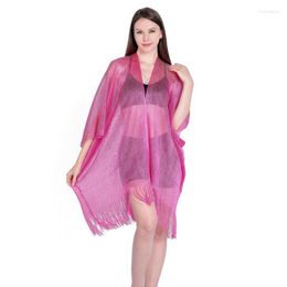 Scarves Polyester Blend Material Bikini Cover Up Light And Thin Materials Cool Beach Smock Perspective Shawl Beachwear