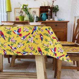 Table Cloth European Style Retro High Quality Cotton Thick Tablecloth Printing Rectangular Cover Towel
