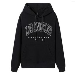 Women's Hoodies LOS ANGELES Printed Hooded Pullover Long Sleeve Sweater Autumn And Winter Men Women Euro Plus Size