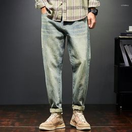 Men's Jeans For Men Baggy Pants Loose Fit Harem Vintage Clothes Fashion Pockets Patchwork Large Trousers Oversized 42