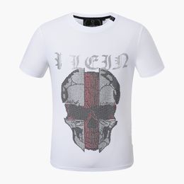 22SS Men T Shirt designer PP Skull Diamond t shirt Short sleeve Dollar Brown bear Brand O-Neck high Quality Skulls PP2113 tops