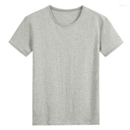 Men's Suits NO.2 A1250 Summer Cotton T-Shirt Solid Color Soft Touch Fabric Basic Tops Tees Casual Men Clothing