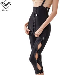 Side Zipper Woman Liposuction After Surgery High Compression Stage Faja Post Surgical Shapewear Pant