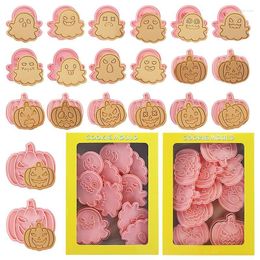 Baking Moulds Halloween Cookie Shaped Mould Fondant For With Pumpkin & Ghost Shapes Cake Biscuit Sandwich Cutters