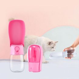 Feeding Portable Foldable Dog Water Bottle For Small Dogs Bowl Outdoor Walking Puppy Pet Travel Water Bottle Cat Drinking Bowl Supplies