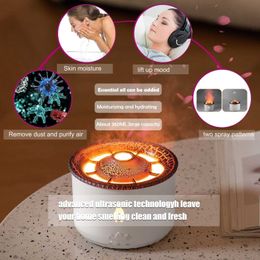 Humidifiers Flame Humidifiers Essential Oil Diffuser fire with Flame Night Light Aromatherapy Diffuser Kids Humidifiers Bedroom Office