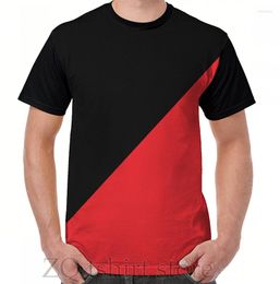 Men's T Shirts Anarcho-Communist Black And Red Graphic T-Shirt Men Tops Tee Women Shirt Funny Print O-neck Short Sleeve Tshirts