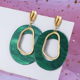 Dangle Earrings Fashion Metallic Sequin Drop Acrylic For Women Statement Vintage Summer Colourful Korean Women's Earring Jewellery