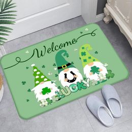 Carpets Polyester Welcome Lucky Print Doormats 40 60cm Anti-Slip Hallway Carpet Bedroom Kitchen Entrance Floor Rug Bath Mat Home Decor