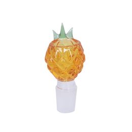 14mm 18mm Male Glass Bong Bowl with Thick Hookah Pyrex Colorful Golden Pineapple Smoking Glass Bowls Water Pipes