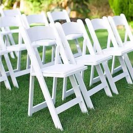 Wholesale Modern Outdoor Garden Wedding Foldable Plastic PP Resin White Portable Chairs for Events