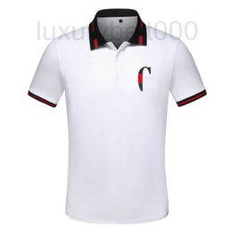 Men's Polos Designer 2023 Summer Mens polo Shirts men luxury classical letter print TShirts Lapel red green stripe printing t-shirt casual poloshirt 3XL 1I5Q