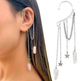 Dangle Earrings Natural Crystal Pendant Tassel Star Chains Drop Girls For Ladies Gifts Pendientes