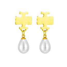 Brincos de argola Designer para mulheres Earring Cluve Earings Luxury Channel Jewelry Stud pérola Orecchini diamante