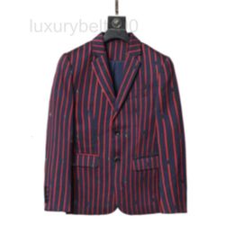 Men's Suits & Blazers Designer mens Western mix style autumn luxury outwear coat slim fit casual animal grid geometry patchwork print Male fashion dress suit 6K7U