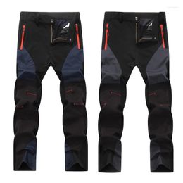 Men's Pants Women Hiking Camping Wear Resistant Quick Dry Anti UV Pant Waterproof Elastic Trousers Climbing Trekking Summer