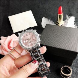 Luxury Designer Ladies gold watch women watches 38mm fashion dress datejust diamond 6 Colour dial stainless steel strap quartz move244g