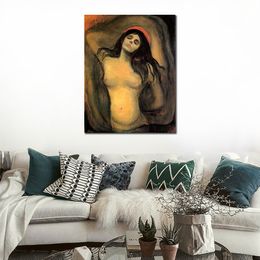 Colorful Abstract Art Madonna Painting Edvard Munch Painting Modern Living Room Decor Large