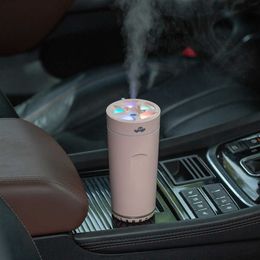 Humidifiers New Multi-Function Business Household Humidifier Usb Car Colour Light Cup Night Light Timing Function Small Humidifier