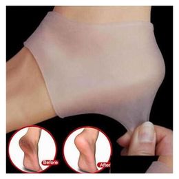 Foot Treatment 100% Sile Care Tool Moisturizing Gel Heel Socks Cracked Skin Protector Pedicure Health Monitors Masr Drop Delivery Bea Dhwyc
