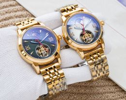New Fashion Big Flywheel Design Steel Belt Mens Watch Luxury Designer Watches Automatic Mechanical Watchs Gentleman Style No Box