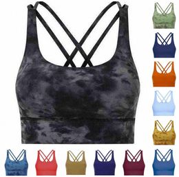 Scuba Back Yoga Tank Camis Sports Bra High Pelle Running Fitness Sexy Shock Opper Support Women Womer