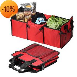New Foldable Car Trunk Organiser Food Beverage Storage Bag Stowing Tidying Multi-function SUV Container Keep Warm Cold Insulated Box