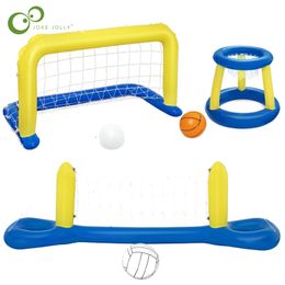 Sand Play Water Fun Water Inflatable Volleyball Basketball Handball Beach Parent-child Interactive Water Toys Large Size Inflatable Basket Toys DDJ 230707
