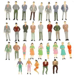 Garden Decorations 30 Pcs Color Villain Mini People Models Number Toys Figurine Sand Table Figure School Playset Kids Figurines Puppet Child