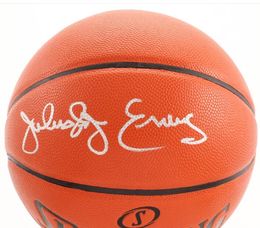 Erving Hakeem Russell Kareem Johnson Doncic Bridges Iverson Arenas Autographed Signed auto Autograph collection Basketball ball