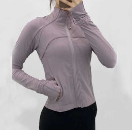 Yoga Outfits Long Sleeve Sports Jacket Women Zip Winter Warm Gym Top Activewear Running Coats Workout Clothes Woman